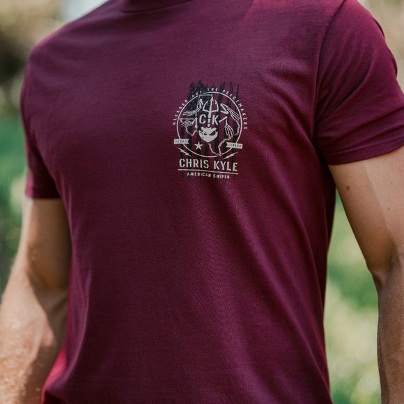 Howitzer Style Men's T-Shirt CHRIS KYLE FROG FLAG Military Grunt MFG - Picture 5 of 16